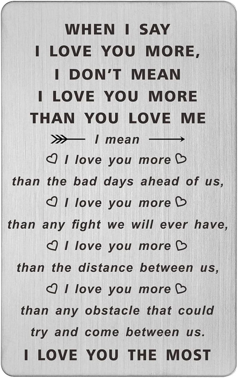 Anniversary Wallet Card for Couples
