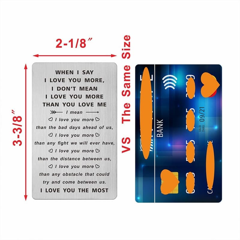 Anniversary Wallet Card for Couples