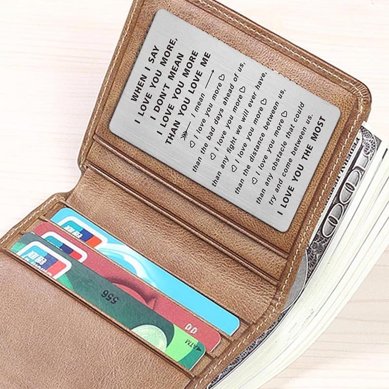 Anniversary Wallet Card for Couples