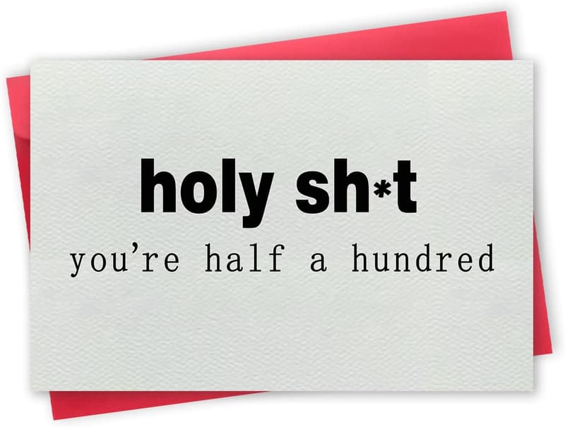 50th Birthday Cheeky Card for Friends