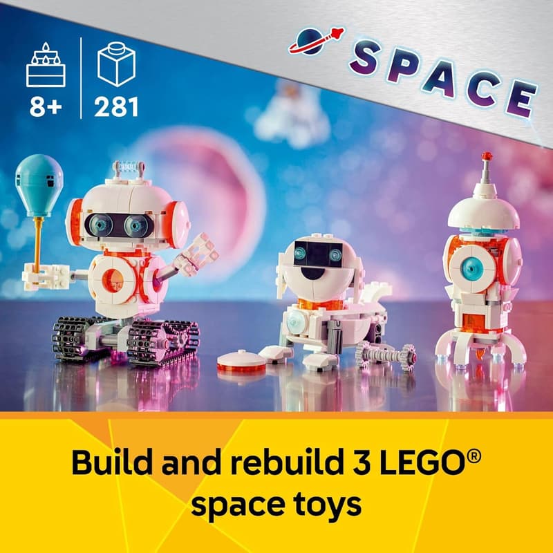 3-in-1 Space Robot Building Kit for Kids, Ages 8+