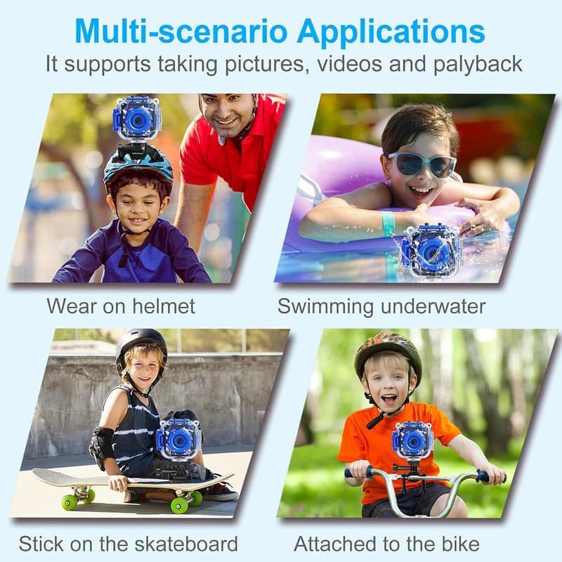 Kids Waterproof Camera - Underwater Video for Ages 3-14