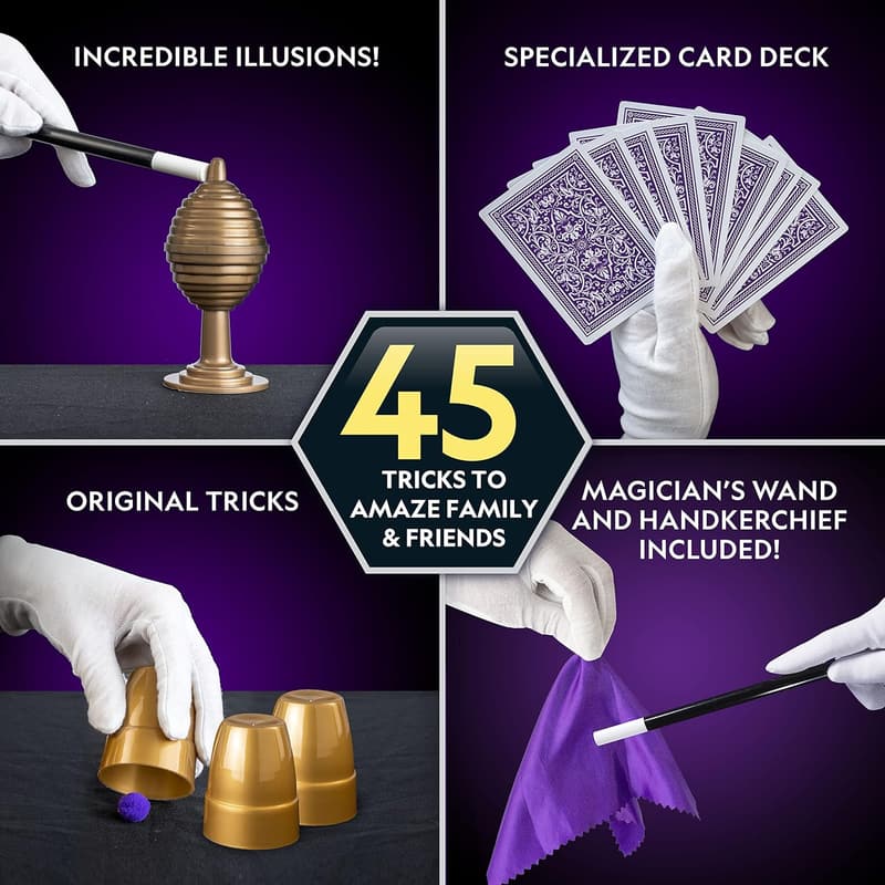 Kids' Magic Set - 45 Tricks with Step-by-Step Video Instructions