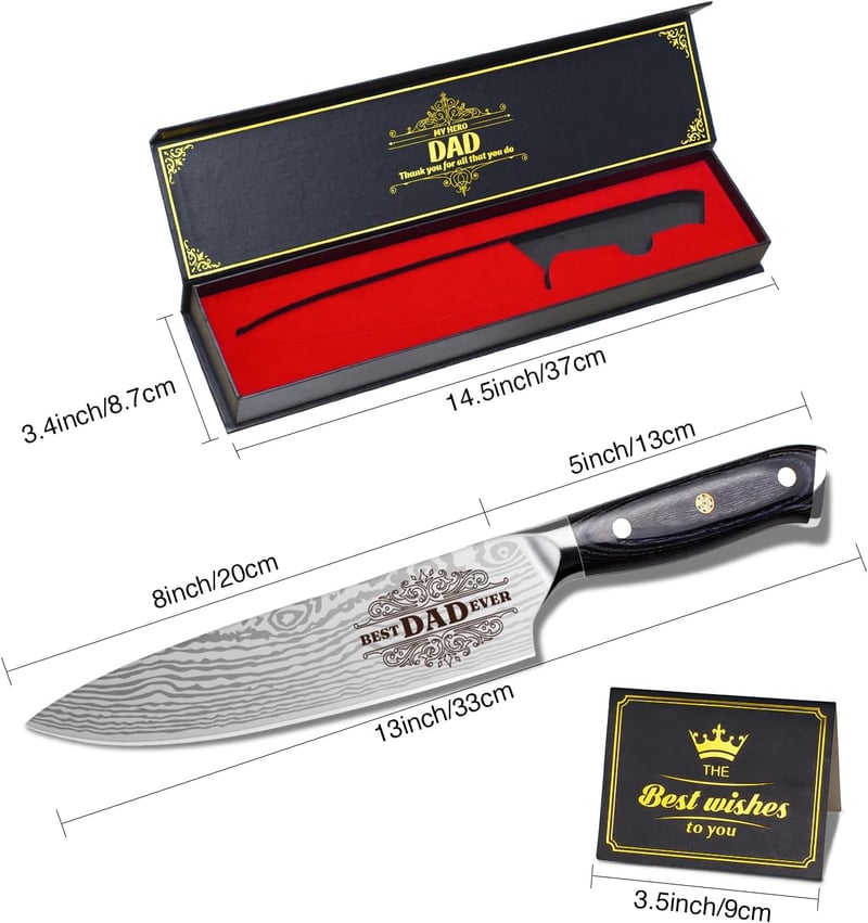Father's Day Gift: 8-Inch Professional Chef's Knife Set