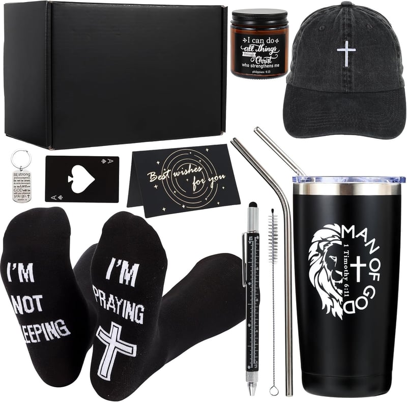 Inspirational Christian Gift Set for Men - Father's Day Box