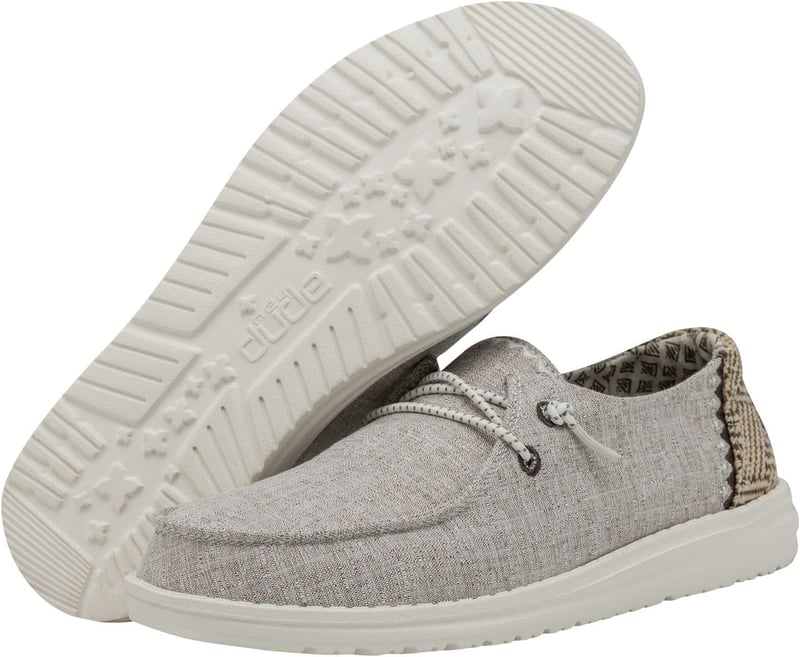 Women's Chambray Lace-Up Loafers by Hey Dude