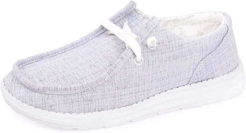Women's Breathable Canvas Loafers - Casual Walking Flats