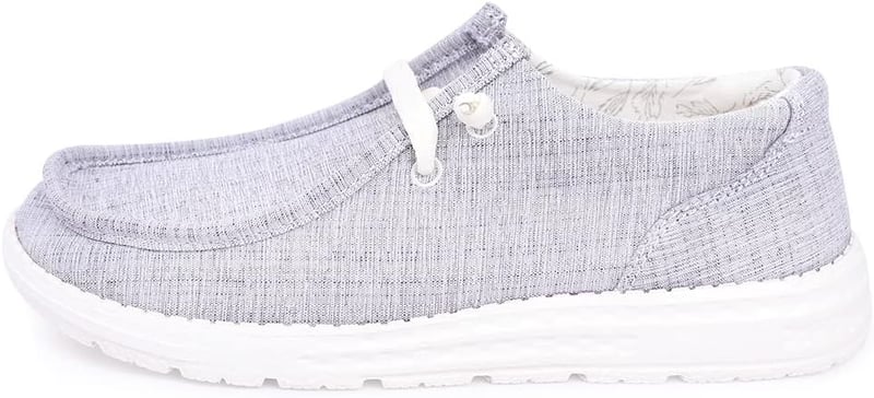 Women's Breathable Canvas Loafers - Casual Walking Flats