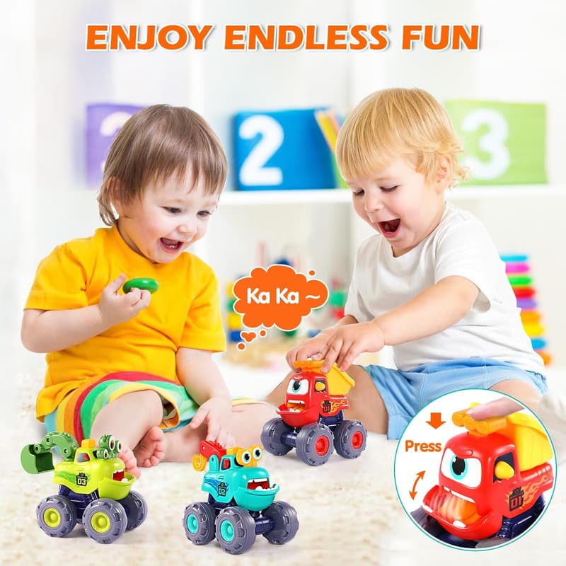Birthday Monster Truck Toys for Toddlers Ages 1-3
