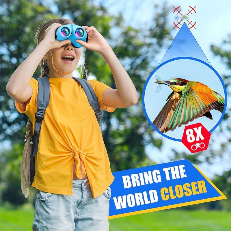 Kids' Compact Shockproof Binoculars - High Resolution