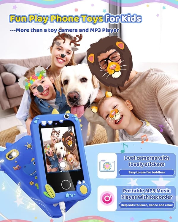 Kids Smartphone Toy with Music and Games for Ages 3-8