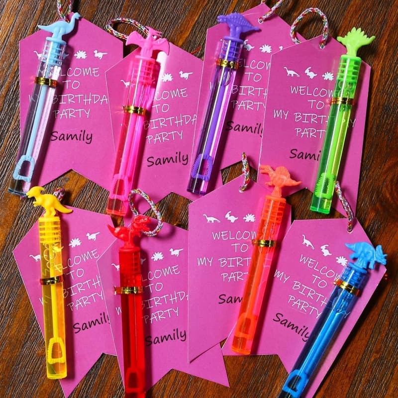 Kids' Birthday Party Bubble Wands - 32 Pack Dinosaur Favors