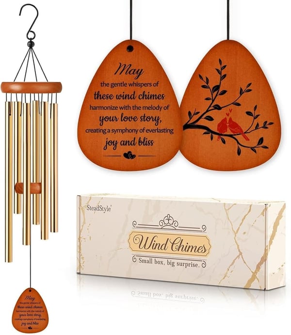 Happy Anniversary Wind Chimes for Couples and Parents