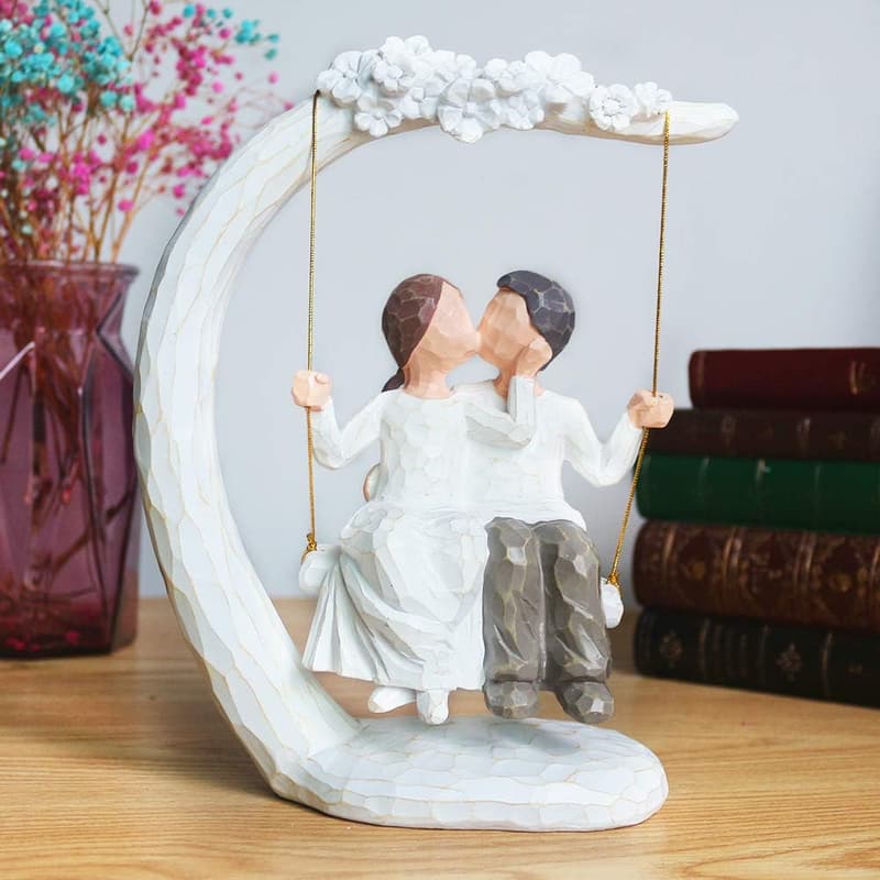 Valentine's Day Hand-Painted Couple Figurine, 9