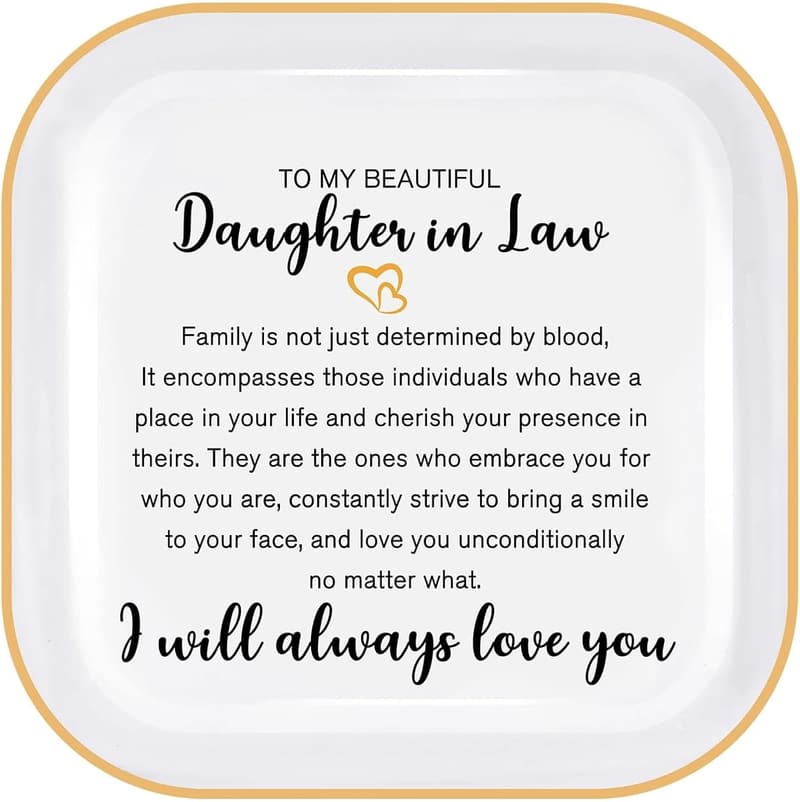 Jewelry Dish Ring Tray for Daughter-in-Law Gifts