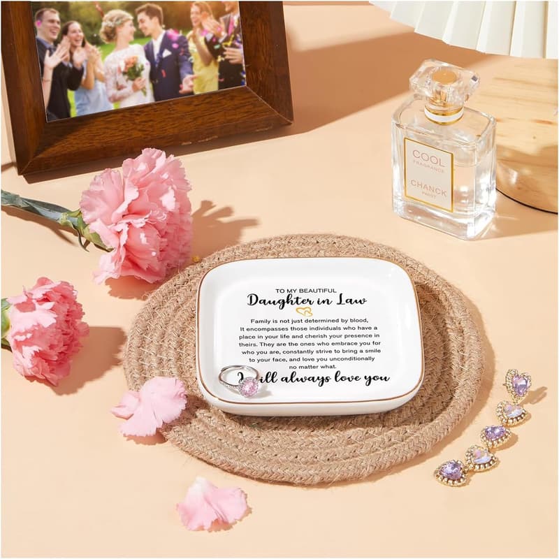 Jewelry Dish Ring Tray for Daughter-in-Law Gifts