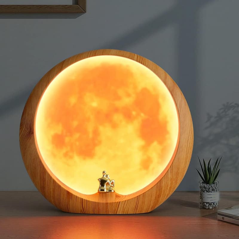 Anniversary Moon Lamp - Romantic Night Light for Couples