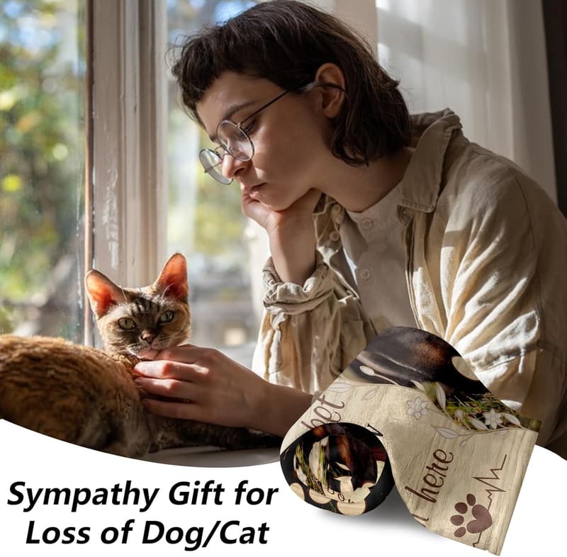 Personalized Pet Memorial Blanket with Photo - Sympathy Gift