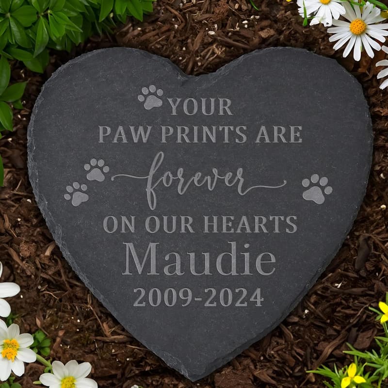 Pet Memorial Stone - Personalized Sympathy Gift for Dog Loss