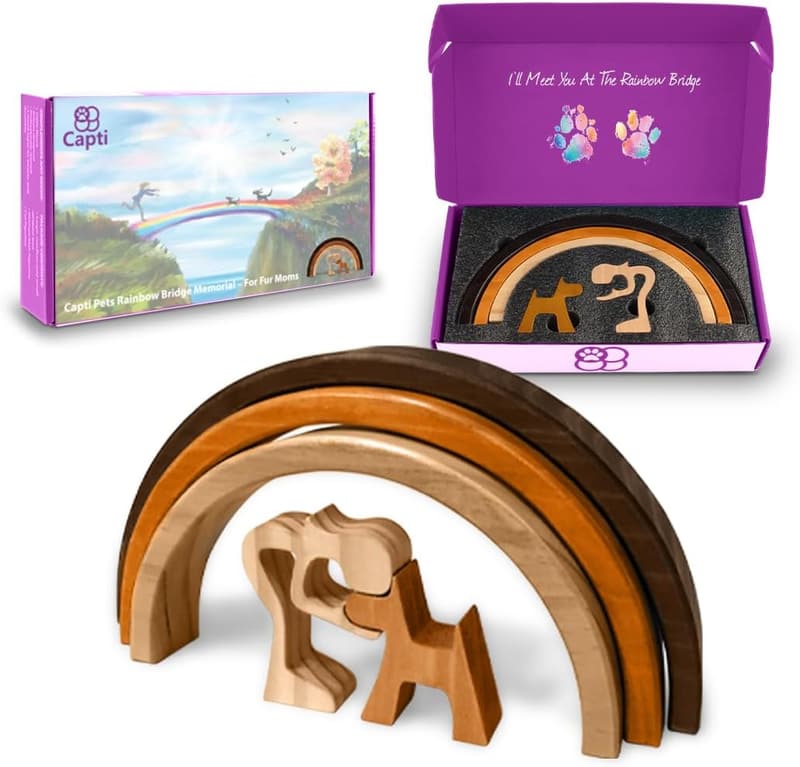 Rainbow Bridge Dog Memorial Keepsake for Pet Loss