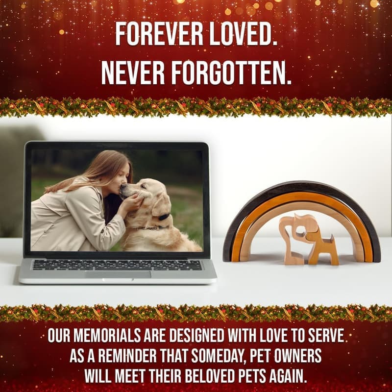 Rainbow Bridge Dog Memorial Keepsake for Pet Loss