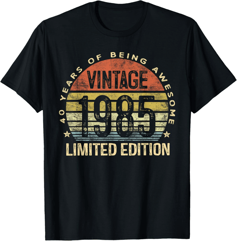 40th Birthday Vintage 1985 Limited Edition T-Shirt