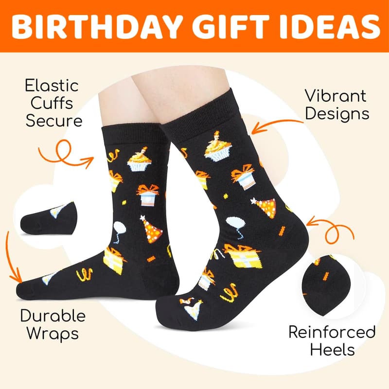 40th Birthday Funny Socks for Men and Women - Game-Pad Design
