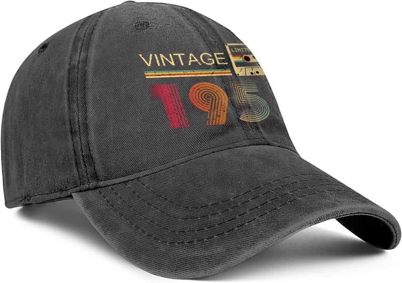 70th Birthday Vintage 1955 Baseball Cap for Him and Her