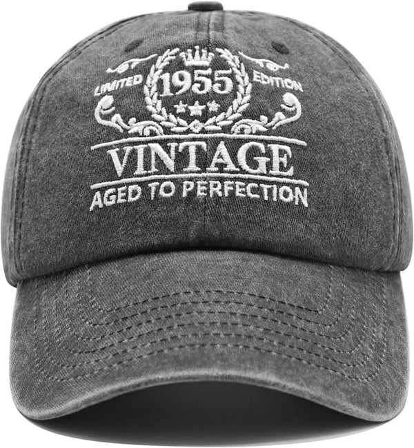 70th Birthday Embroidered Adjustable Baseball Cap for All