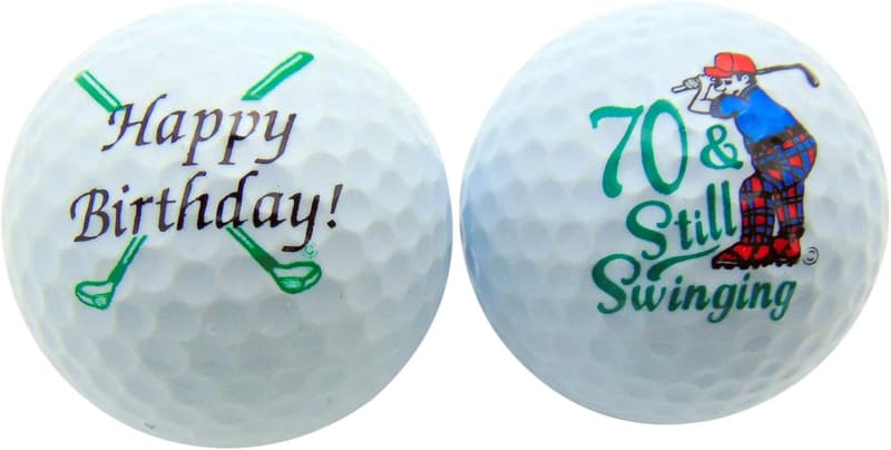 70th Birthday Golf Balls Gift Set (2 Pack)