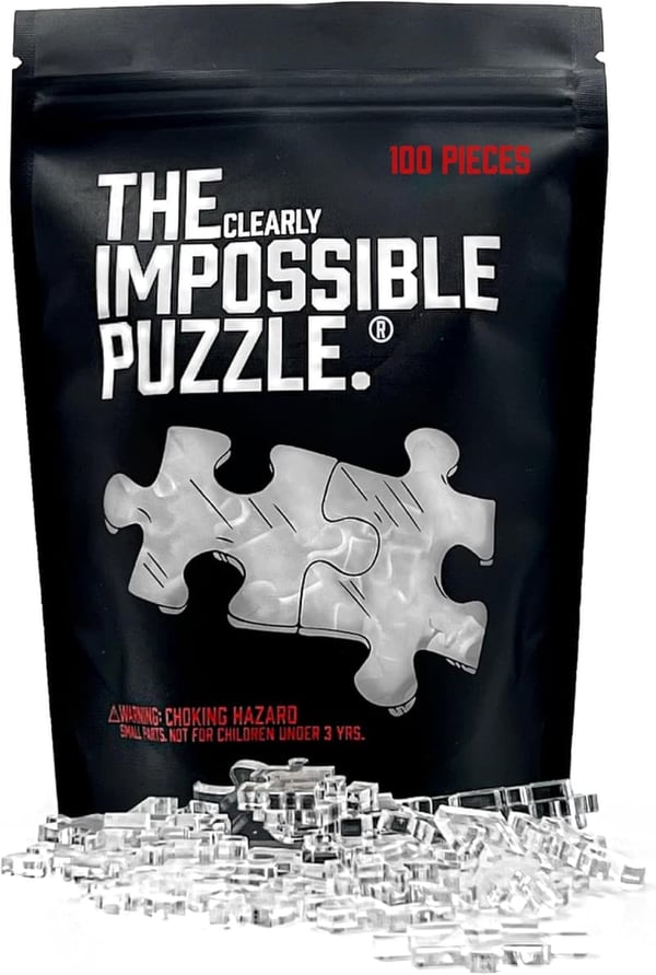 Clearly Impossible 100-Piece Clear Jigsaw Puzzle