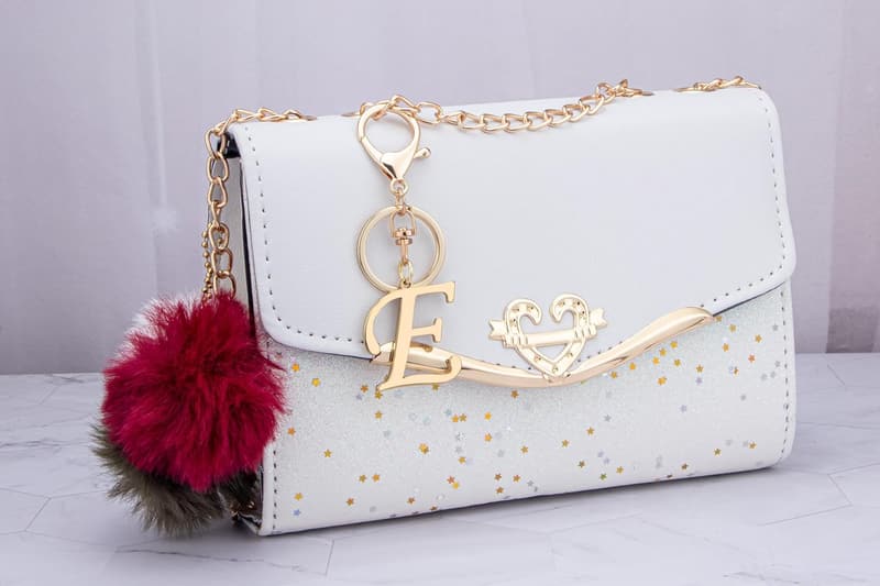 Personalized Gold Initial Keychain for Women
