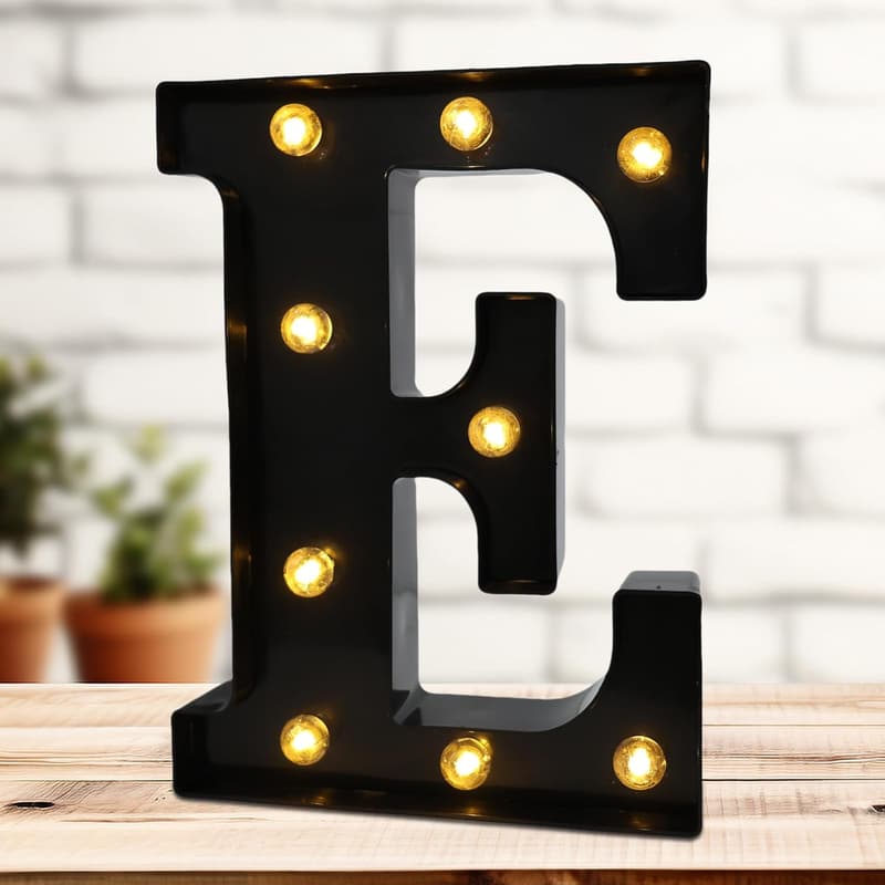 Light Up LED Marquee Letter for Birthday Party Decor (E)
