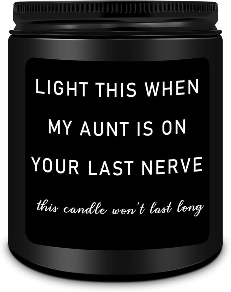 Funny Sandalwood Candle for Uncle - Great for Father's Day & Birthdays