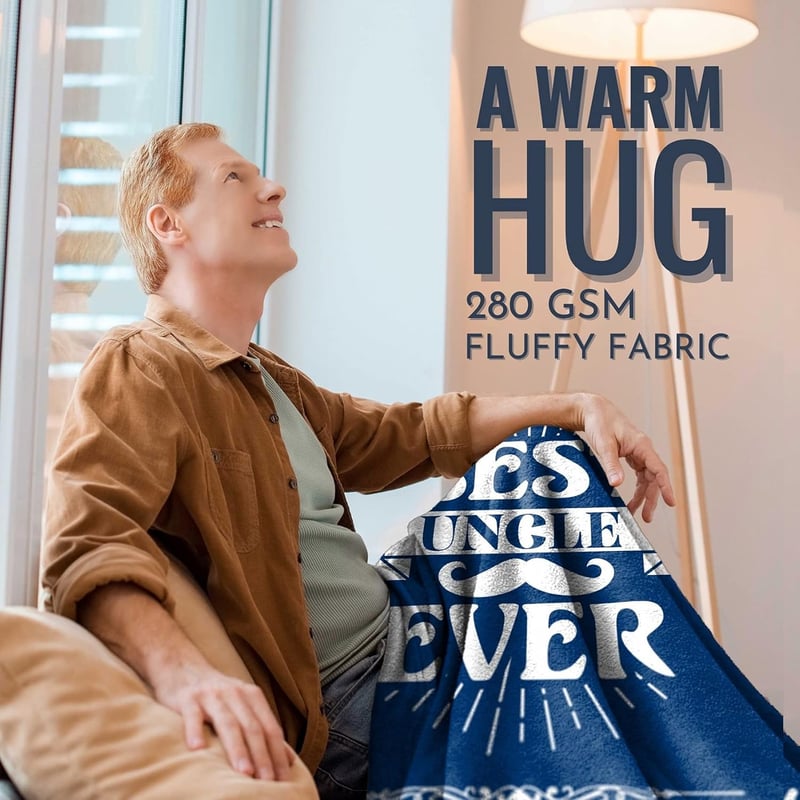 Throw Blanket for Uncle and Aunt - 50x65 inches Christmas Gift