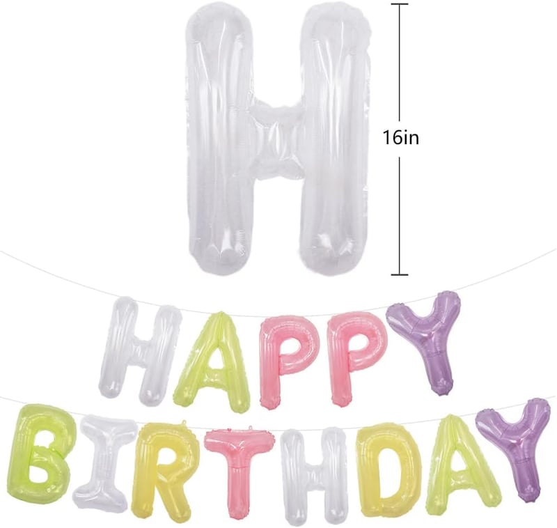 Construction Birthday Party Balloon Banner with Mylar Letters