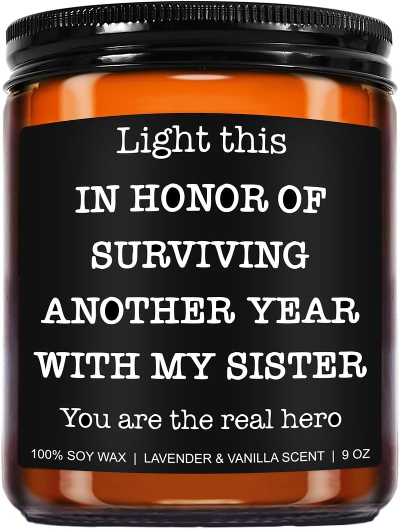 Funny Scented Candle for Brother-in-Law - 9 oz Soy Wax