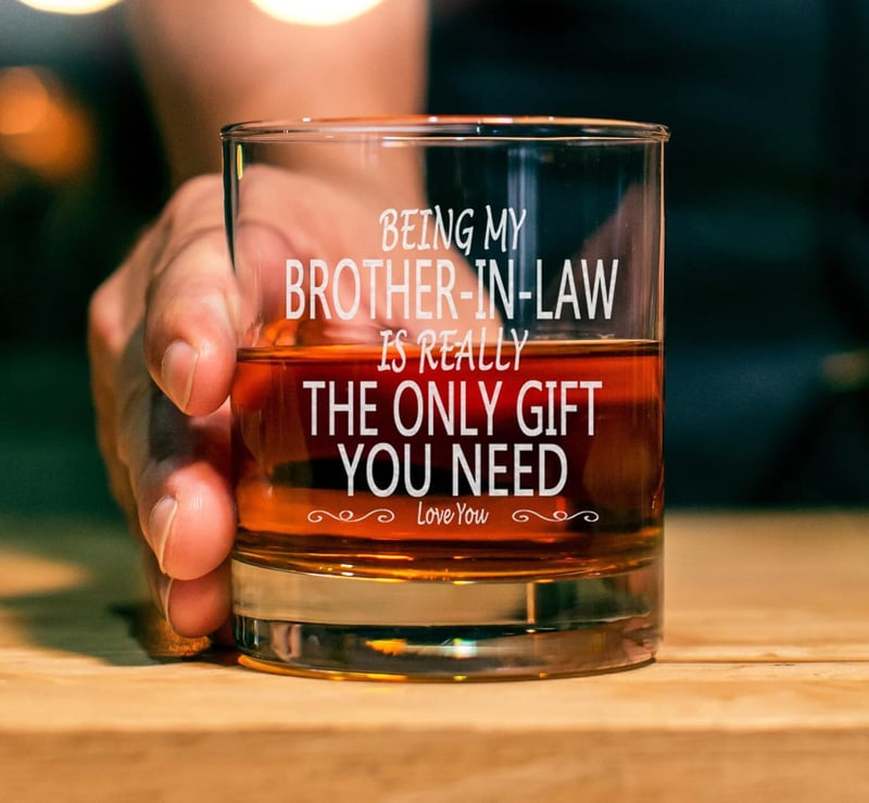 Big Brother Bourbon Rocks Glass - 11oz Old Fashioned Gift