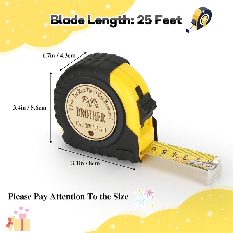 Big Brother Tape Measure Tool - Father's Day Gift for Brothers