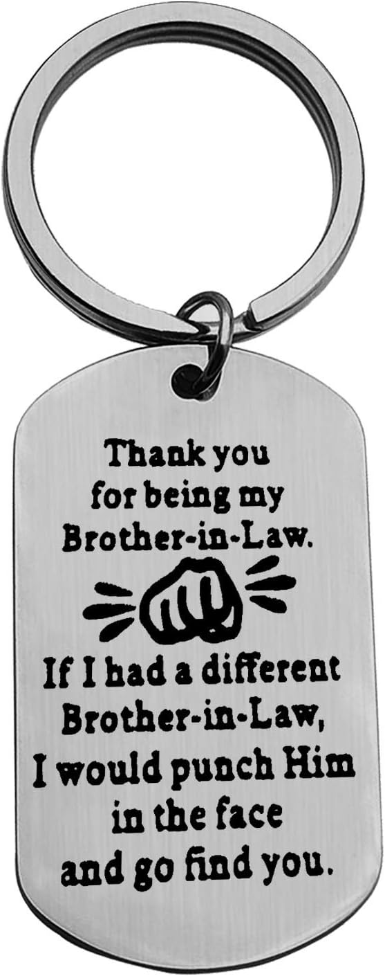 Brother-in-Law Gift Keychain - Thank You Gift for Weddings