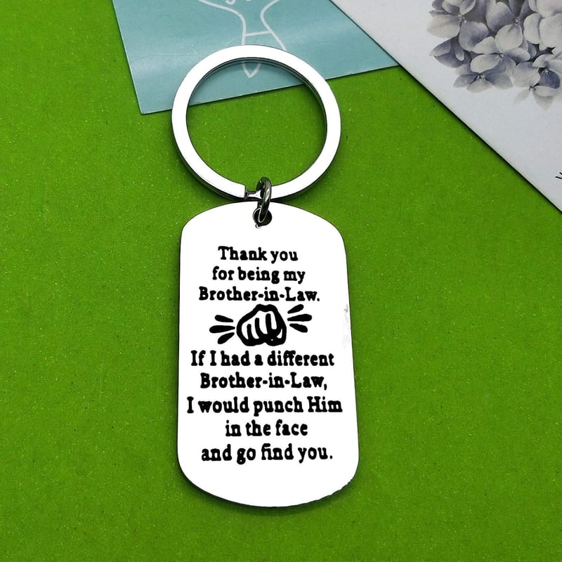 Brother-in-Law Gift Keychain - Thank You Gift for Weddings
