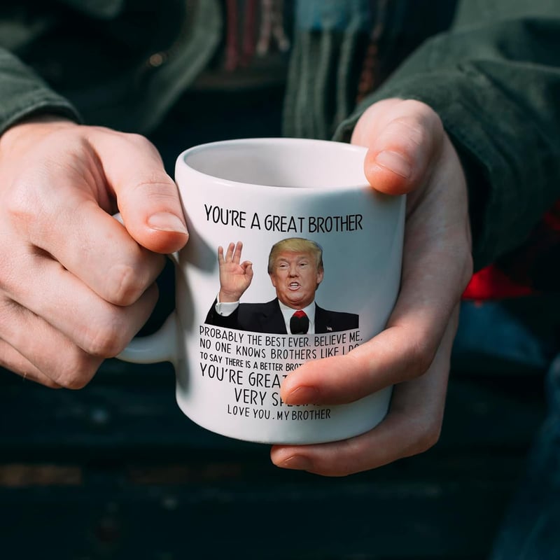 Birthday Mug for Brother - Funny Ceramic Coffee Cup, 11oz