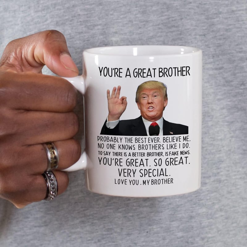 Birthday Mug for Brother - Funny Ceramic Coffee Cup, 11oz