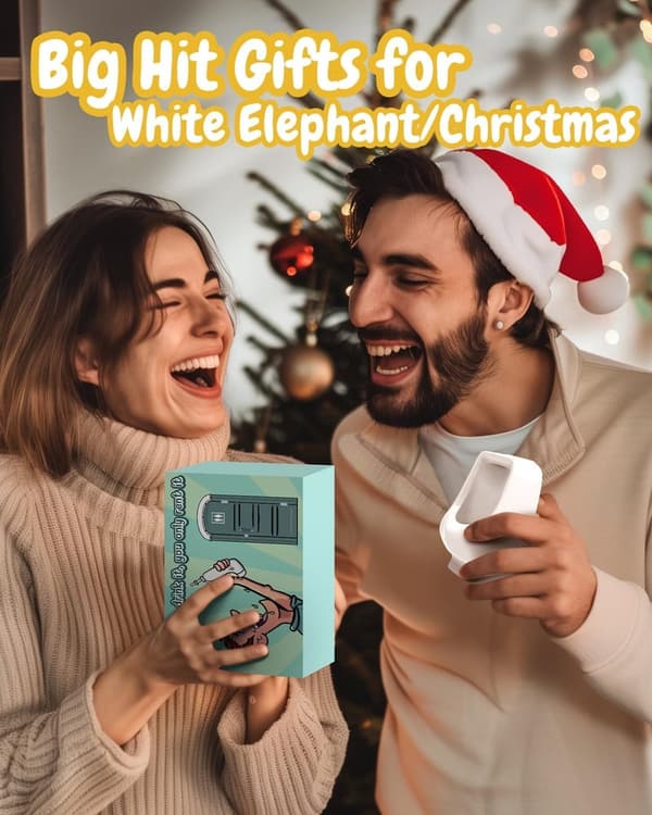 Funny Gag Urinal Shot Glasses for Adults - White Elephant Gift