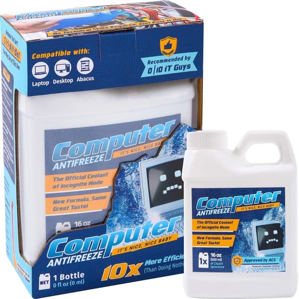 Funny Computer Antifreeze Gag Gift for Office Workers