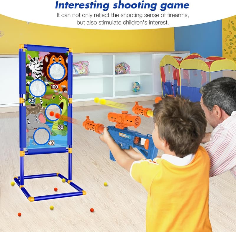 2-Player Foam Blaster Shooting Game Toy for Kids