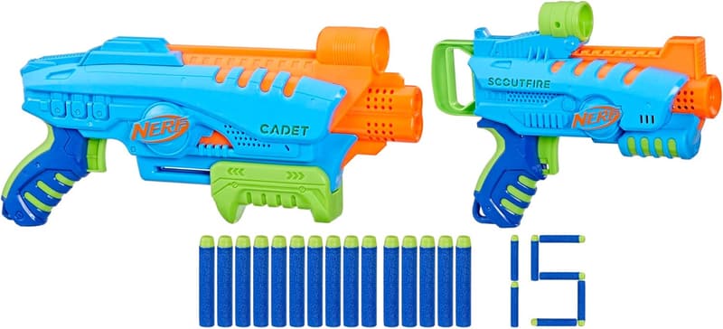 NERF Elite Junior Outdoor Play Blaster Set for Kids