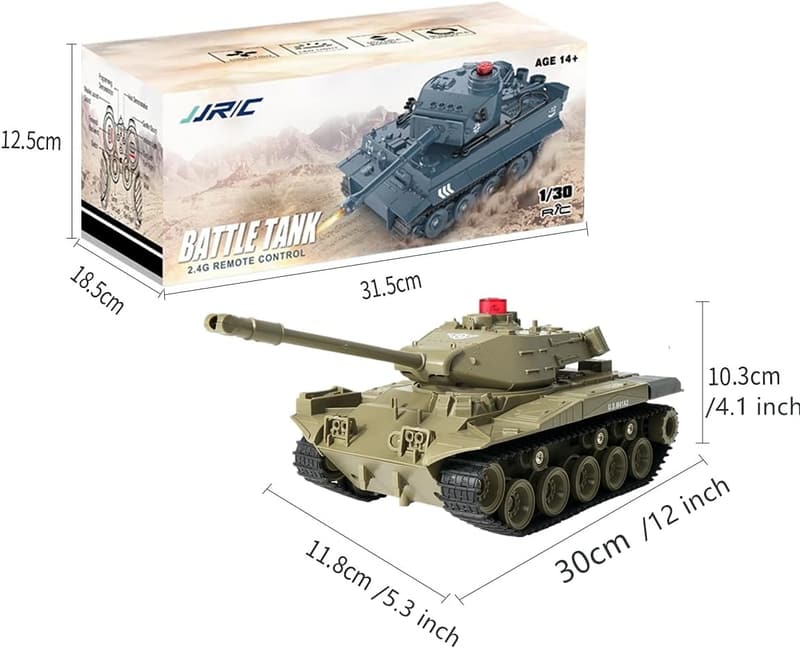 Remote-Controlled Military Tank Toy with Realistic Sounds for Kids