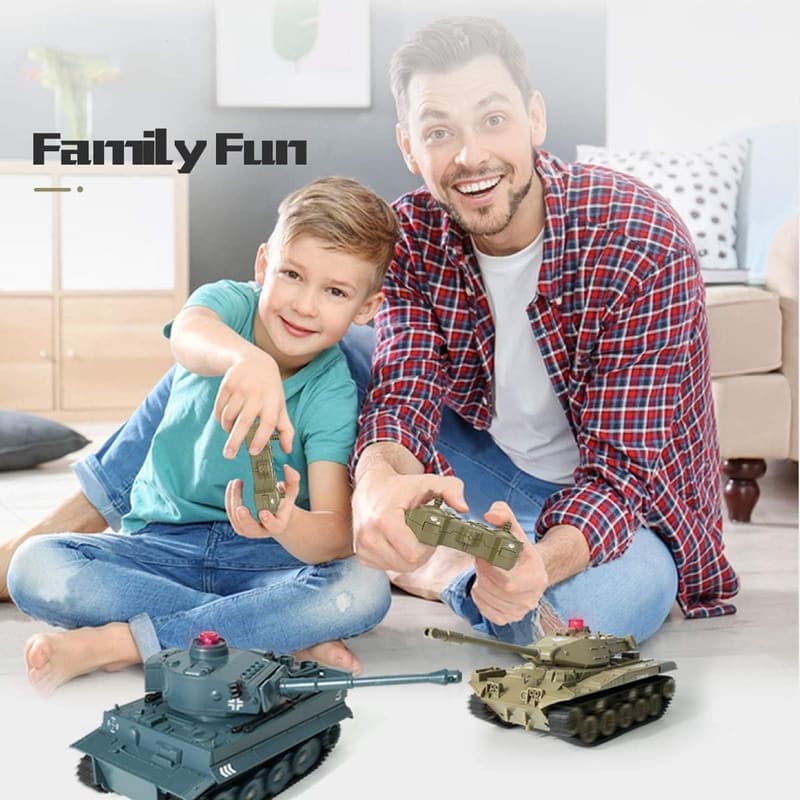 Remote-Controlled Military Tank Toy with Realistic Sounds for Kids