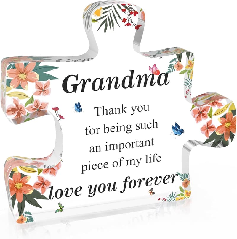 Grandma Gifts: Personalized Acrylic Plaque for Any Occasion